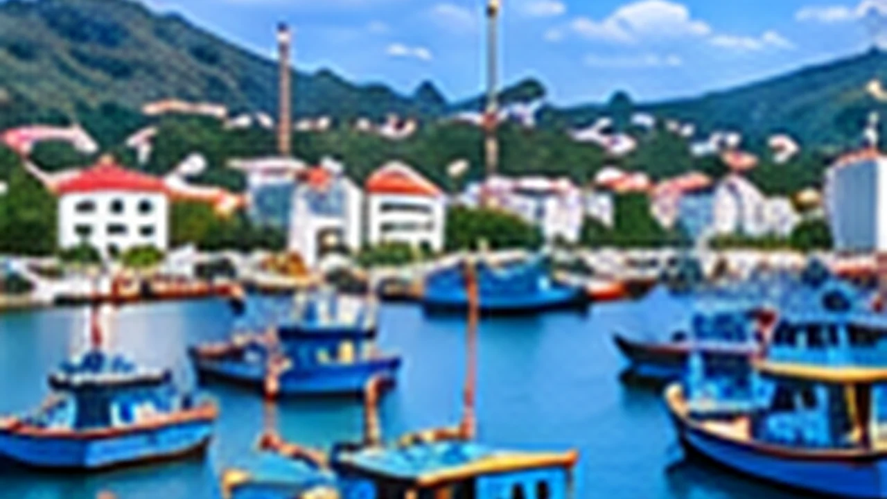 Иллюстрация: fishing village